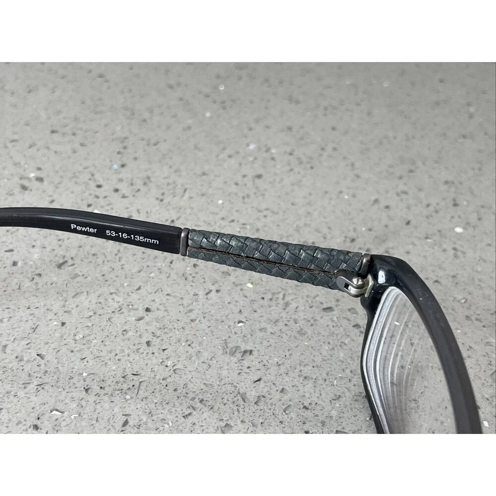 NICOLE MILLER Collection Eyeglasses FRAMES ONLY 53-16-135 Pewter Under Wraps